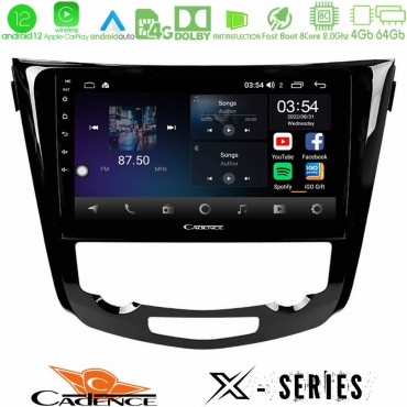 Cadence X Series Nissan Qashqai J11 (AUTO A/C) 8core Android 14 4+64GB Navigation Multimedia Tablet 10"