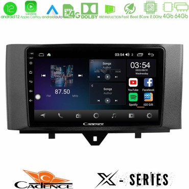 Cadence X Series Smart 451 Facelift 8core Android 14 4+64GB Navigation Multimedia Tablet 9"