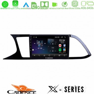 Cadence X Series Seat Leon 2013 – 2019 8core Android 14 4+64GB Navigation Multimedia Tablet 9"