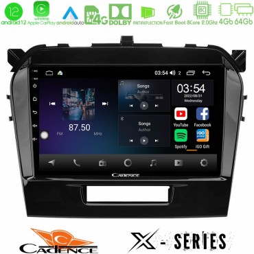 Cadence X Series Suzuki Vitara 2015-2021 8core Android 14 4+64GB Navigation Multimedia Tablet 9"