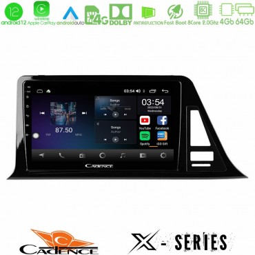 Cadence X Series Toyota CH-R (Χωρίς Εργ.Οθόνη) 8core Android 14 4+64GB Navigation Multimedia Tablet 9"