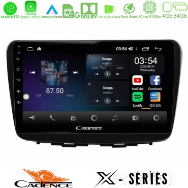 Cadence X Series Suzuki Baleno 2016-2021 8core Android 14 4+64GB Navigation Multimedia Tablet 9"