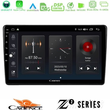 Cadence Z2 Series 8Core Android14 4+64GB  Peugeot Partner / Citroën Berlingo 2008-2018 Navigation Multimedia Tablet 9" Με Carplay &amp; Android Auto