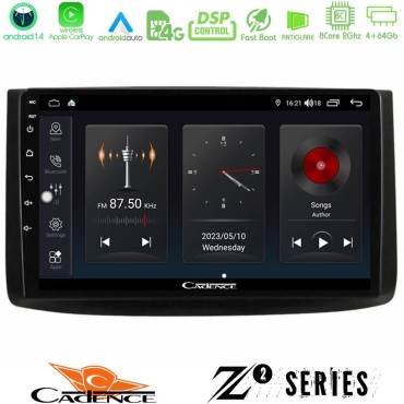 Cadence Z2 Series 8Core Android14 4+64GB  Chevrolet Aveo 2006-2010 Navigation Multimedia Tablet 9" Με Carplay & Android Auto Cadence Z2 Series 8Core Android14 4+64GB  Chevrolet Aveo 2006-2010 Navigation Multimedia Tablet 9" Με Carplay & Android Auto