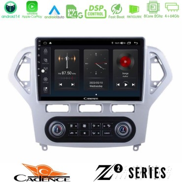 Cadence Z2 Series 8Core Android14 4+64GB  Ford Mondeo 2007-2011 (Auto A/C) Navigation Multimedia Tablet 9" Με Carplay &amp; Android Auto