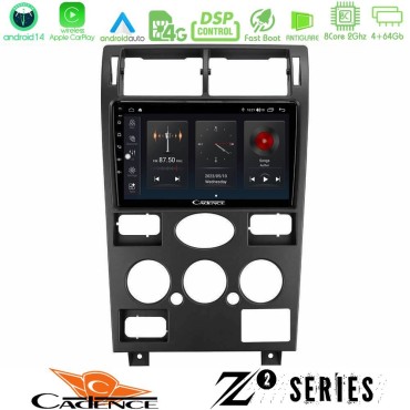 Cadence Z2 Series 8Core Android14 4+64GB  Ford Mondeo 2001-2004 Navigation Multimedia Tablet 9" Με Carplay &amp; Android Auto
