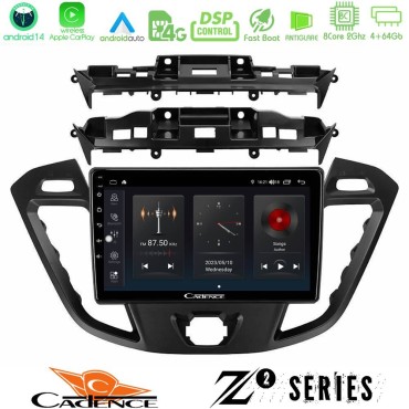 Cadence Z2 Series 8Core Android14 4+64GB  Ford Transit Custom/Tourneo Custom Navigation Multimedia Tablet 9" Με Carplay &amp; Android Auto
