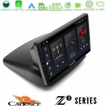 Cadence Z2 Series 8Core Android14 4+64GB  Fiat Doblo 2002-2009 Navigation Multimedia Tablet 10" Με Carplay & Android Auto