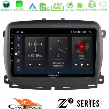 Cadence Z2 Series 8Core Android14 4+64GB  Fiat 500L Navigation Multimedia Tablet 10" Με Carplay &amp; Android Auto