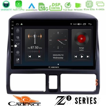 Cadence Z2 Series 8Core Android14 4+64GB  Honda CRV 2002-2006 Navigation Multimedia Tablet 9" Με Carplay &amp; Android Auto