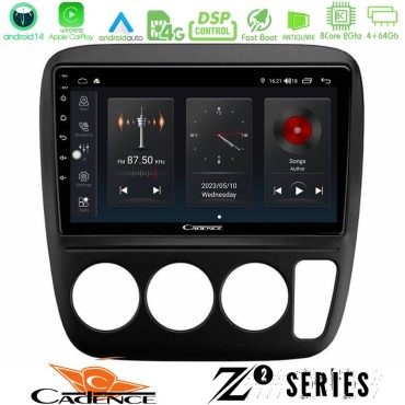 Cadence Z2 Series 8Core Android14 4+64GB  Honda CRV 1997-2001 Navigation Multimedia Tablet 9" Με Carplay &amp; Android Auto