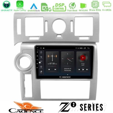 Cadence Z2 Series 8Core Android14 4+64GB  Hummer H2 2008-2009 Navigation Multimedia Tablet 9" Με Carplay &amp; Android Auto