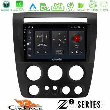 Cadence Z2 Series 8Core Android14 4+64GB  Hummer H3 2005-2009 Navigation Multimedia Tablet 9" Με Carplay &amp; Android Auto