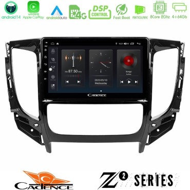 Cadence Z2 Series 8Core Android14 4+64GB  Mitsubishi L200 2016-&gt; &amp; Fiat Fullback (Auto A/C) Navigation Multimedia Tablet 9" Με Carplay & Android Auto