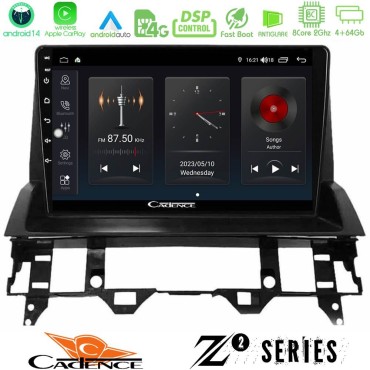 Cadence Z2 Series 8Core Android14 4+64GB  Mazda6 2002-2006 Navigation Multimedia Tablet 10" Με Carplay & Android Auto