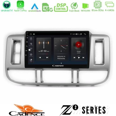 Cadence Z2 Series 8Core Android14 4+64GB  Nissan X-Trail (T30) 2000-2003 Navigation Multimedia Tablet 9" Με Carplay & Android Auto