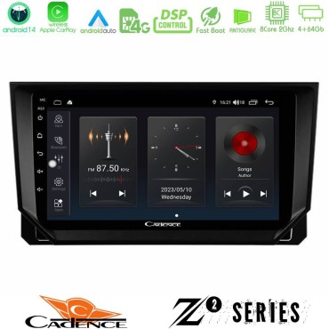 Cadence Z2 Series 8Core Android14 4+64GB  Seat Arona/Ibiza Navigation Multimedia Tablet 9" Με Carplay & Android Auto