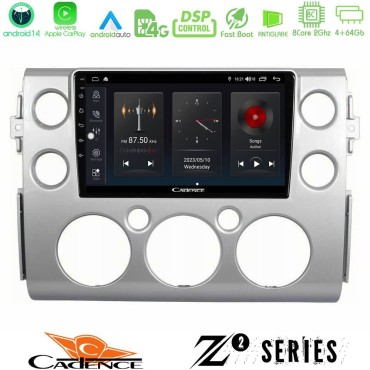 Cadence Z2 Series 8Core Android14 4+64GB Toyota FJ 2007-2014 Navigation Multimedia Tablet 9" Με Carplay &amp; Android Auto