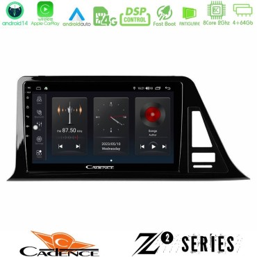 Cadence Z2 Series 8Core Android14 4+64GB  Toyota CH-R Navigation Multimedia Tablet 9" Με Carplay & Android Auto