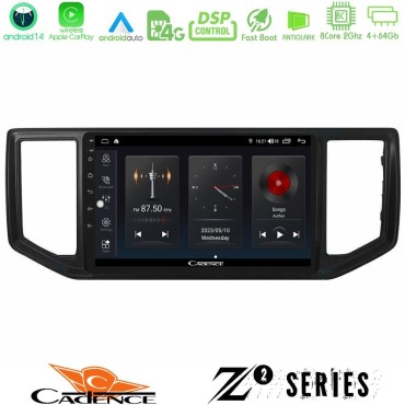 Cadence Z2 Series 8Core Android14 4+64GB  VW Amarok 2017-2022 Navigation Multimedia Tablet 9" Με Carplay & Android Auto