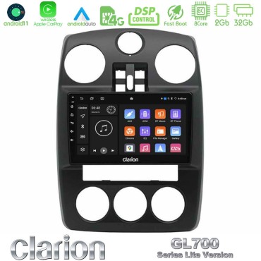 Clarion GL700 Lite Series Chrysler PT-Cruiser 2000-2005 8Core Android11 2+32GB Navigation Multimedia Tablet 9" Με Carplay &amp; Android Auto Με Carplay &amp; Android Auto