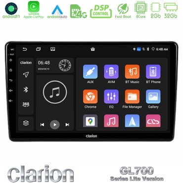 Clarion GL700 Lite Series 8Core Android11 2+32GB Alfa Romeo 159/Brera/Spider Navigation Multimedia Tablet 9" Με Carplay &amp; Android Auto
