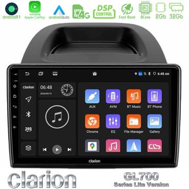 Clarion GL700 Lite Series 8Core Android11 2+32GB Ford Ecosport 2018-2020 Navigation Multimedia Tablet 10" Με Carplay &amp; Android Auto