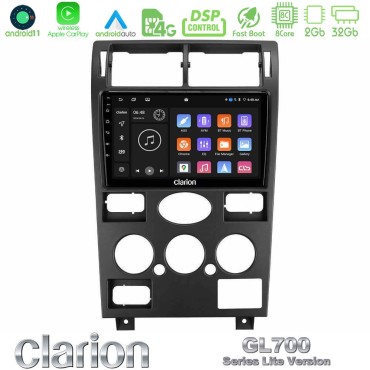 Clarion GL700 Lite Series 8Core Android11 2+32GB Ford Mondeo 2001-2004 Navigation Multimedia Tablet 9" Με Carplay &amp; Android Auto