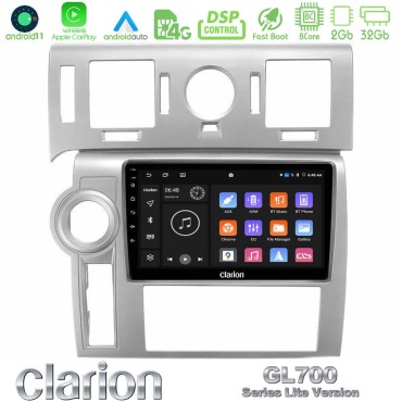 Clarion GL700 Lite Series 8Core Android11 2+32GB Hummer H2 2008-2009 Navigation Multimedia Tablet 9" Με Carplay &amp; Android Auto