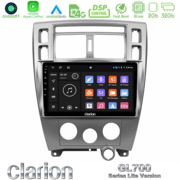 Clarion GL700 Lite Series 8Core Android11 2+32GB Hyundai Tucson Navigation Multimedia Tablet 10" Με Carplay &amp; Android Auto