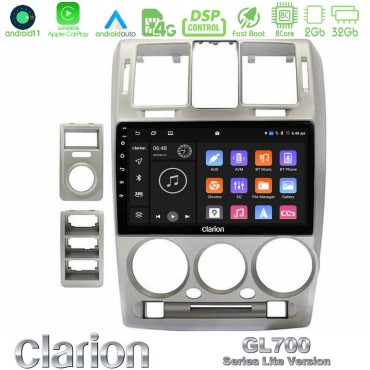 Clarion GL700 Lite Series Hyundai Getz 2002-2009 8Core Android11 2+32GB Navigation Multimedia Tablet 9" Με Carplay &amp; Android Auto Με Carplay &amp; Android Auto