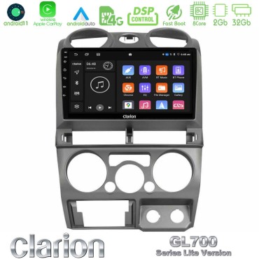 Clarion GL700 Lite Series 8Core Android11 2+32GB Isuzu D-Max 2007-2011 Navigation Multimedia Tablet 9" Με Carplay &amp; Android Auto