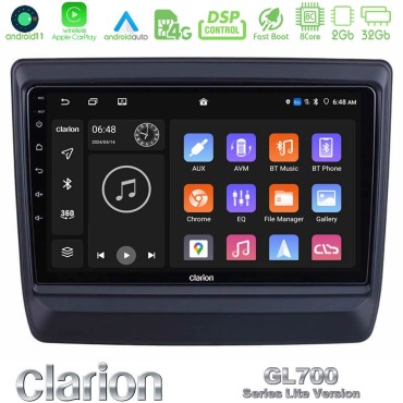 Clarion GL700 Lite Series 8Core Android11 2+32GB Isuzu D-MAX 2020-2023 Navigation Multimedia Tablet 9" Με Carplay &amp; Android Auto