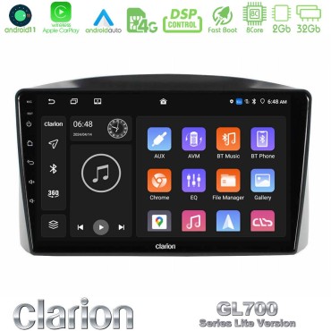 Clarion GL700 Lite Series Jeep Grand Cherokee 2005-2007 8Core Android11 2+32GB Navigation Multimedia Tablet 10" Με Carplay &amp; Android Auto Με Carplay &amp; Android Auto