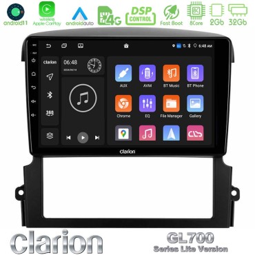 Clarion GL700 Lite Series 8Core Android11 2+32GB Kia Sorento Navigation Multimedia Tablet 9" Με Carplay &amp; Android Auto