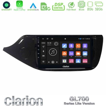 Clarion GL700 Lite Series 8Core Android11 2+32GB Kia Ceed 2013-2017 Navigation Multimedia Tablet 9" Με Carplay &amp; Android Auto