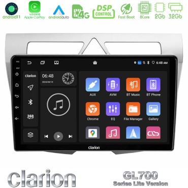 Clarion GL700 Lite Series 8Core Android11 2+32GB Kia Picanto Navigation Multimedia Tablet 9" Με Carplay &amp; Android Auto