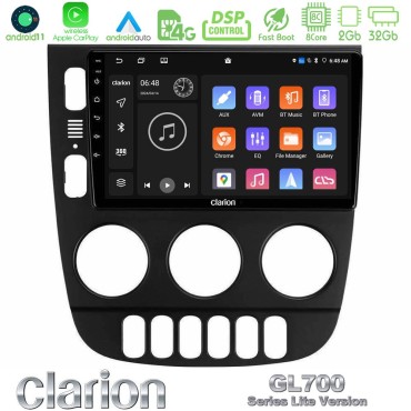 Clarion GL700 Lite Series 8Core Android11 2+32GB Mercedes ML Class 1998-2005 Navigation Multimedia Tablet 9" Με Carplay &amp; Android Auto