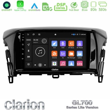 Clarion GL700 Lite Series 8Core Android11 2+32GB Mitsubishi Eclipse Cross Navigation Multimedia Tablet 9" Με Carplay &amp; Android Auto