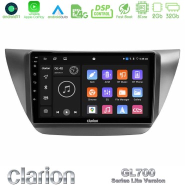 Clarion GL700 Lite Series 8Core Android11 2+32GB Mitsubishi Lancer 2004 – 2008 Navigation Multimedia Tablet 9" Με Carplay &amp; Android Auto