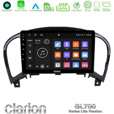 Clarion GL700 Lite Series 8Core Android11 2+32GB Nissan Juke Navigation Multimedia Tablet 9" Με Carplay &amp; Android Auto