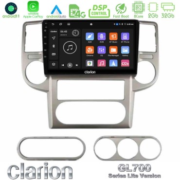 Clarion GL700 Lite Series 8Core Android11 2+32GB Nissan X-Trail 2003-2007 Navigation Multimedia Tablet 10" Με Carplay &amp; Android Auto