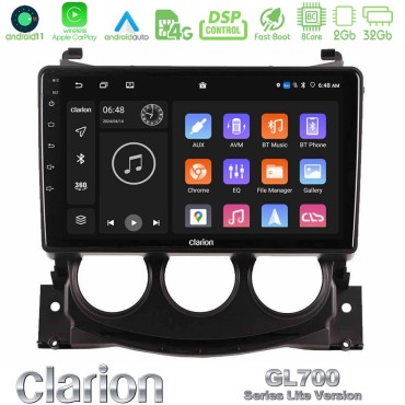 Clarion GL700 Lite Series Nissan 370Z 2009-2013 8Core Android11 2+32GB Navigation Multimedia Tablet 9" Με Carplay &amp; Android Auto