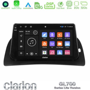 Clarion GL700 Lite Series 8Core Android11 2+32GB Renault Kangoo 2013-2018 Navigation Multimedia Tablet 9" Με Carplay &amp; Android Auto