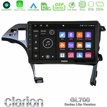 Clarion GL700 Lite Series 8Core Android11 2+32GB Toyota Prius 2010-2015 Navigation Multimedia Tablet 10" Με Carplay &amp; Android Auto