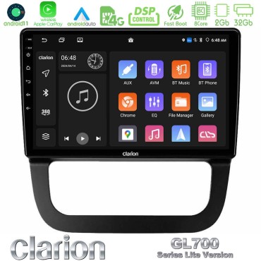 Clarion GL700 Lite Series 8Core Android11 2+32GB VW Jetta Navigation Multimedia Tablet 10" Με Carplay &amp; Android Auto