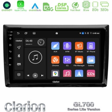 Clarion GL700 Lite Series 8Core Android11 2+32GB VW Beetle Navigation Multimedia Tablet 9" Με Carplay &amp; Android Auto