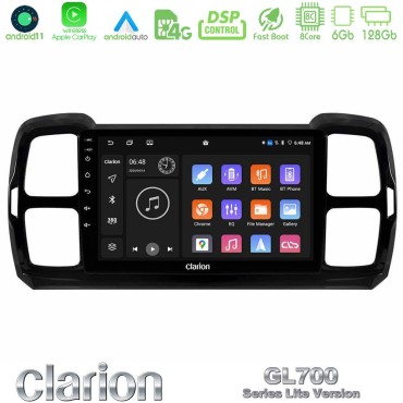 Clarion GL700 Lite Series Citroen DS5 Aircross 2017-2021 8Core Android11 6+128GB Navigation Multimedia Tablet 9" Με Carplay &amp; Android Auto Με Carplay &amp; Android Auto