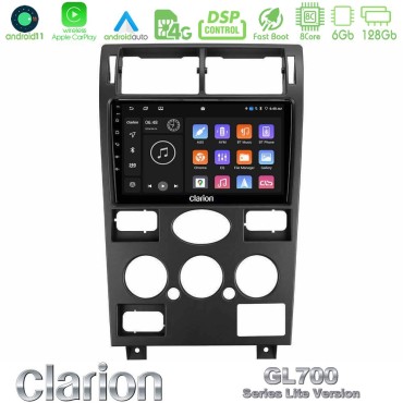 Clarion GL700 Lite Series 8Core Android11 6+128GB Ford Mondeo 2001-2004 Navigation Multimedia Tablet 9" Με Carplay &amp; Android Auto