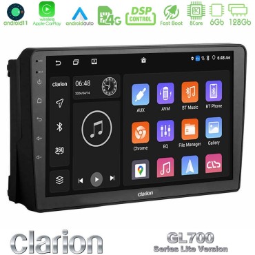 Clarion GL700 Lite Series 8Core Android11 6+128GB Ford 2007-&gt; Navigation Multimedia Tablet 9" Με Carplay &amp; Android Auto
